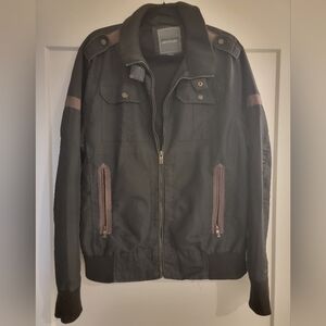 Urban Heritage Black and Brown Varsity Jacket